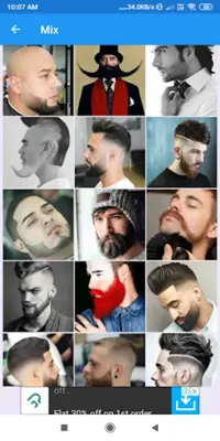 Beard Styles Stubble Beard, M android App screenshot 2